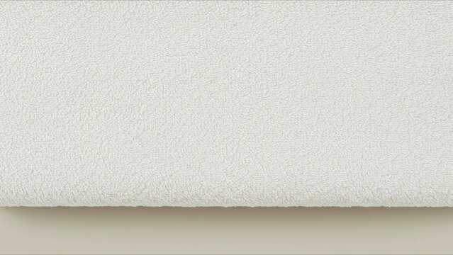 Soft white fleece fabric close-up