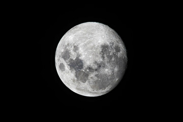 Moon at night in Australia 12th March