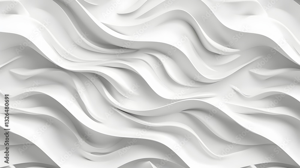 Poster a white background with a wave pattern