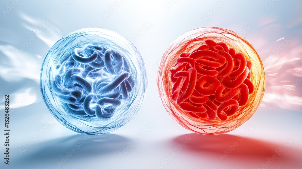 Poster colorful neurons interconnected with vibrant dendrites and axons representing complex brain activity