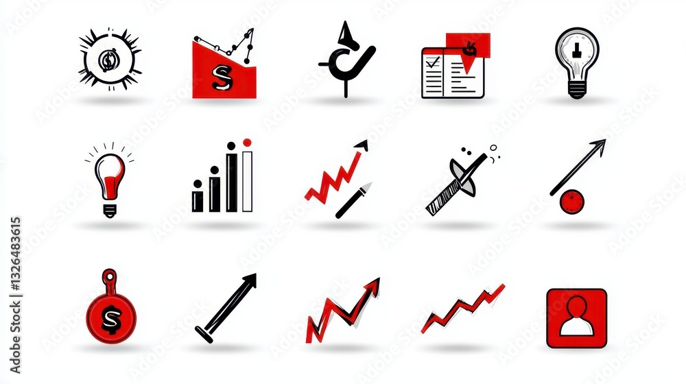 Poster comprehensive collection of business finance analytics charts graphs and visualizations for strategi