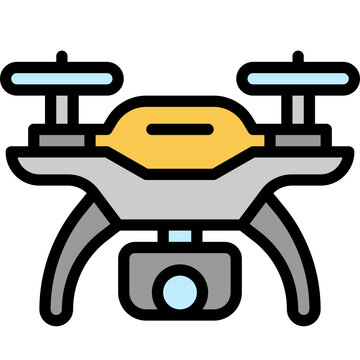 recommend clip art: drone filled outline icon