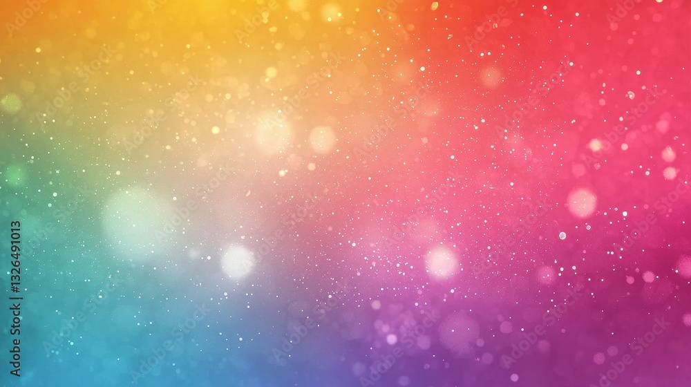 Poster vibrant colorful background with bokeh and soft light effects