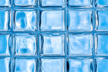 Seamless pattern of glass block wall
