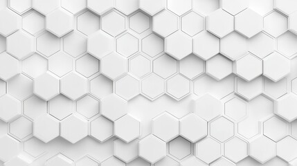 Naklejka premium Elegant White Hexagon Pattern for Modern Background and Design