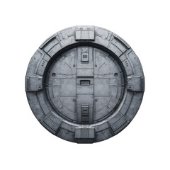 Futuristic Circular Airlock Door Sci-Fi Spaceship Hatch