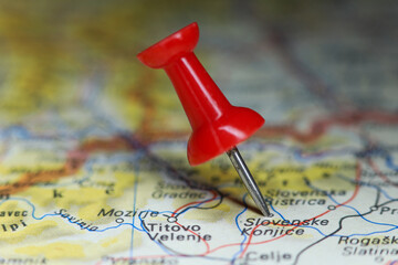 Slovenske Konjice, Slovenia pin on map