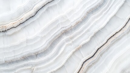 Elegant White Onyx Texture with Natural Layers and Patterns