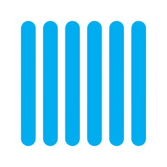 Columns grid blue icon