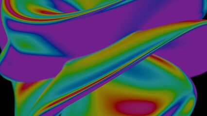 Vibrant rainbow fluid forms swirl in a psychedelic gradient, creating a dynamic abstract design with bold color transitions and a smooth, dreamlike flow........