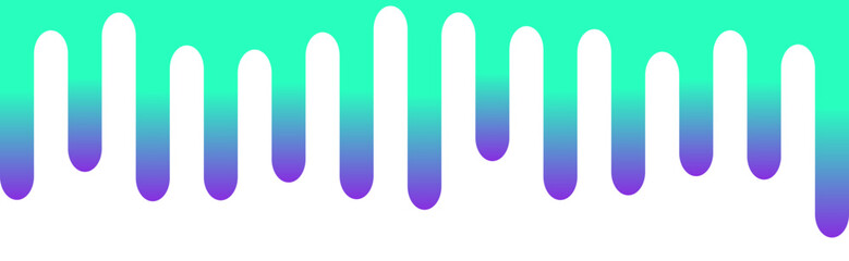 A wavy, gradient design featuring elongated shapes in shades of teal and purple, creating a modern, fluid visual effect.