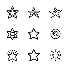 Obraz premium Simple star icon