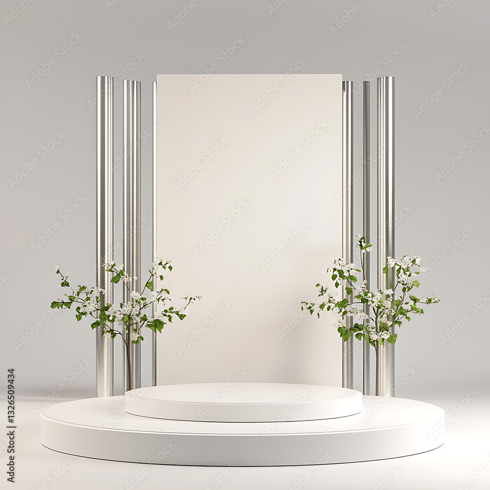 Poster showcase event featuring minimalist display indoor studio photography modern design front view artis