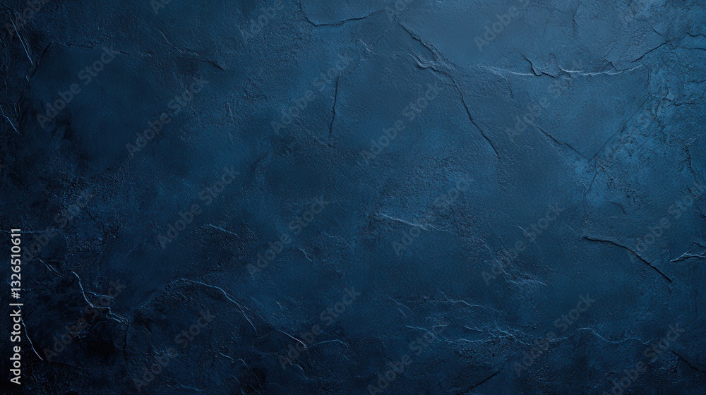 Poster a textured dark blue surface with a subtle, rough appearance, creating a moody and sophisticated bac