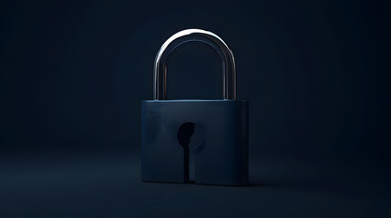 Fototapeta premium Professional Approved Lock Illustration Isolated Background for Secure Access Concepts