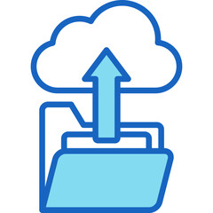 Obraz premium Upload Folder Icon