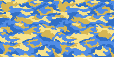 Obraz premium Fashionable camouflage pattern for clothing design. Colorful camouflage military pattern