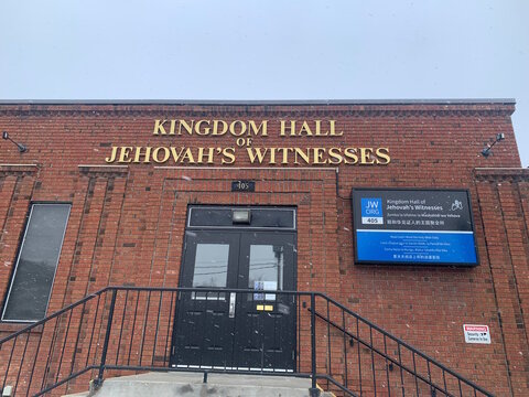 Ottawa, ON-March 07,2025:The Kingdom Hall of Jehovah's Witnesses on Gladstone Avenue.