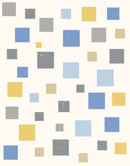Modern Geometric Colorful Squares Pattern
