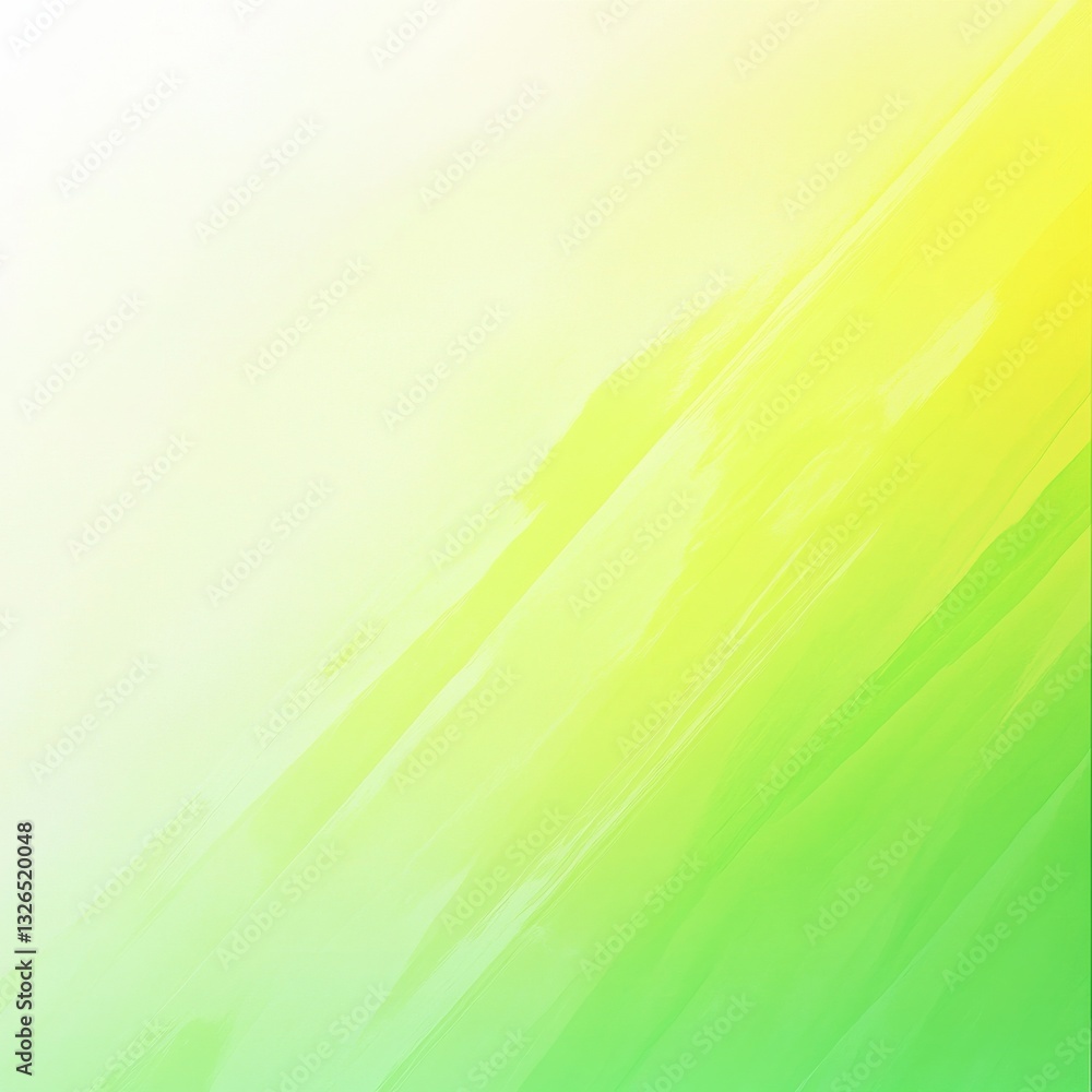 Poster abstract gradients: a blend of yellow and green in a textured, brushstroke style backdrop for modern
