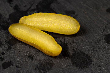 small, crispy green cucumbers salted with spices