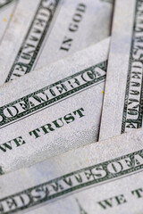 American paper money dollars in denominations of 100