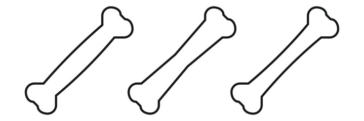 Dog bone icon vector art