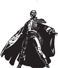 Obraz premium vector illustration of a matador