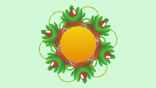 Indian Festival Ugadi Horizontal Animated Banner