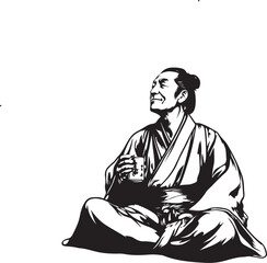 japanese man in kimono