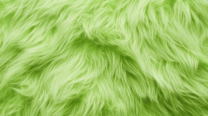 Fototapeta premium A vibrant, fluffy green texture resembling fur, perfect for creative projects or playful designs.