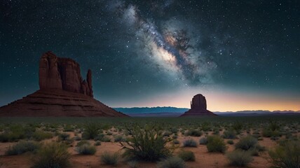 Obraz premium monument valley at sunset