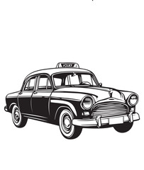 vintage car vector