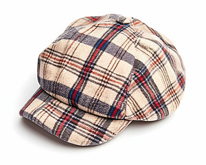 Stylish plaid cap