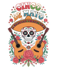 Cinco De Mayo Sugar Skull Woman T-Shirt