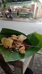 Typical Indonesian mixed rice 