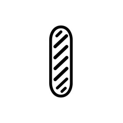 Simple French Bread Baguette Icon 