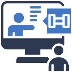 Obraz premium Online Training icon