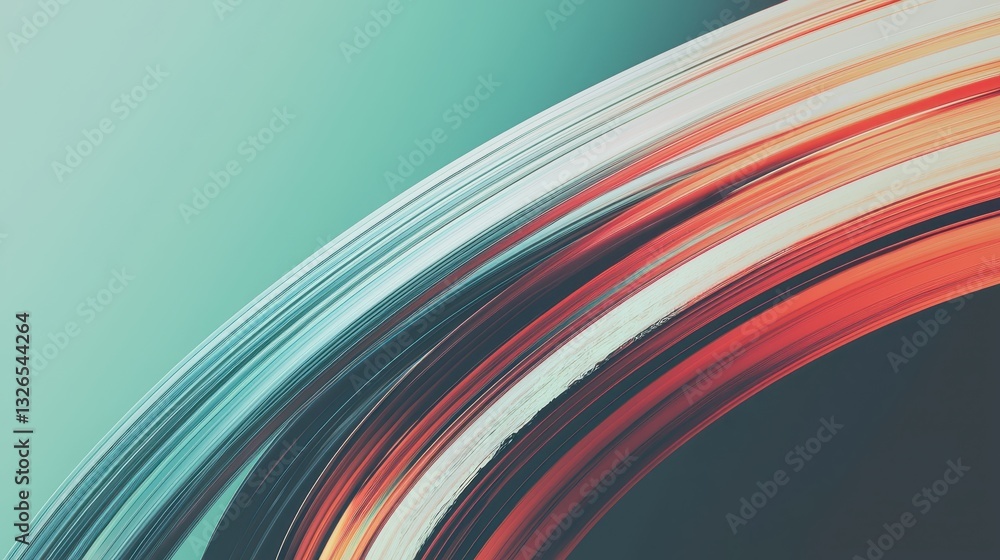 Poster abstract colorful swirls with soft gradient background design