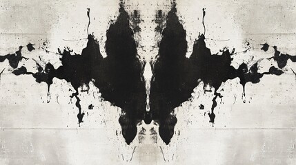 Rorschach Inkblot Paper Texture for Psychological Theme - Abstract Psychology Background Concept