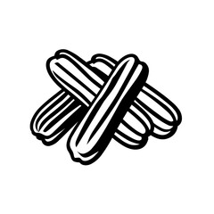 Crispy Fried Pastry Churros Icon 