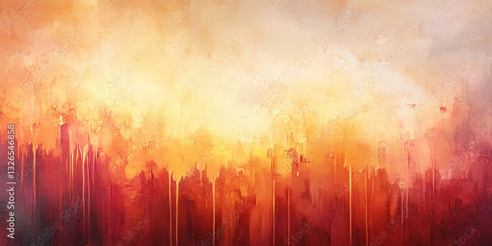 Poster a dripping knife blends into an abstract fiery texture, showcasing a vibrant and dynamic visual scen