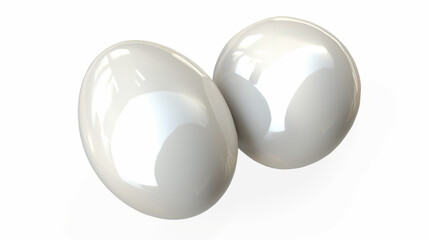 Obraz premium boiled egg isolated on white