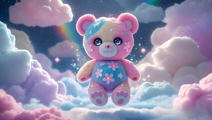 teddy bear in the clouds