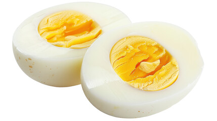 boiled egg isolated on white