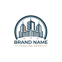 Obraz premium Professional Building Logo - High-Resolution Vector 