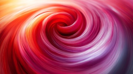 Obraz premium A vibrant swirl of reds and purples bursts with energy and creativity in this abstract design