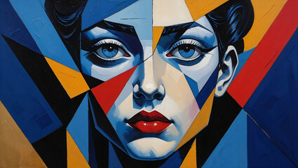 portrait of a woman with a mask