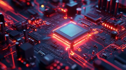 Fototapeta premium Futuristic Circuit Board Design