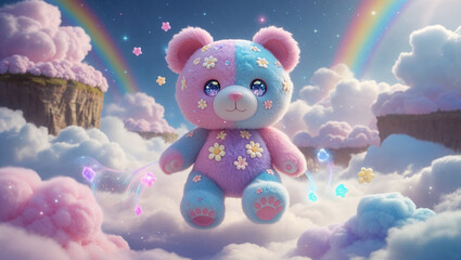 teddy bear in the clouds